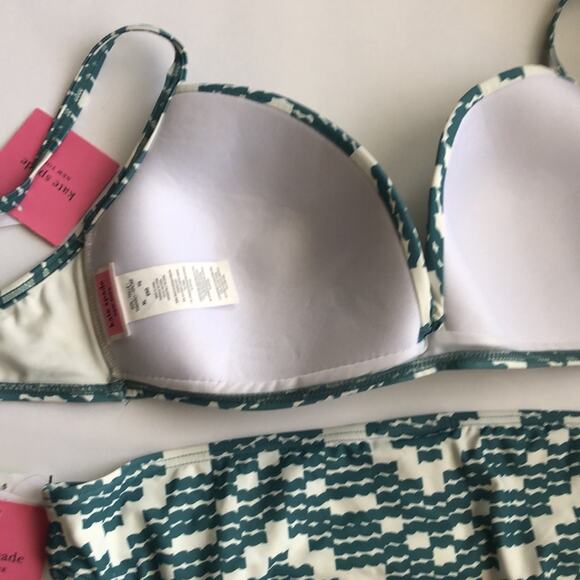NWT Kate Spade Harbor Fog Two Piece Swimsuit - Picture 9 of 9